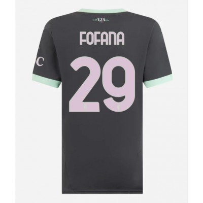 Fotbalové Dres AC Milan Youssouf Fofana #29 Dámské Alternativní 2024-25 Krátký Rukáv Fotbalové Dres AC Milan Youssouf Fofana #29 Dámské Alternativní 2024-25 Krátký Rukáv